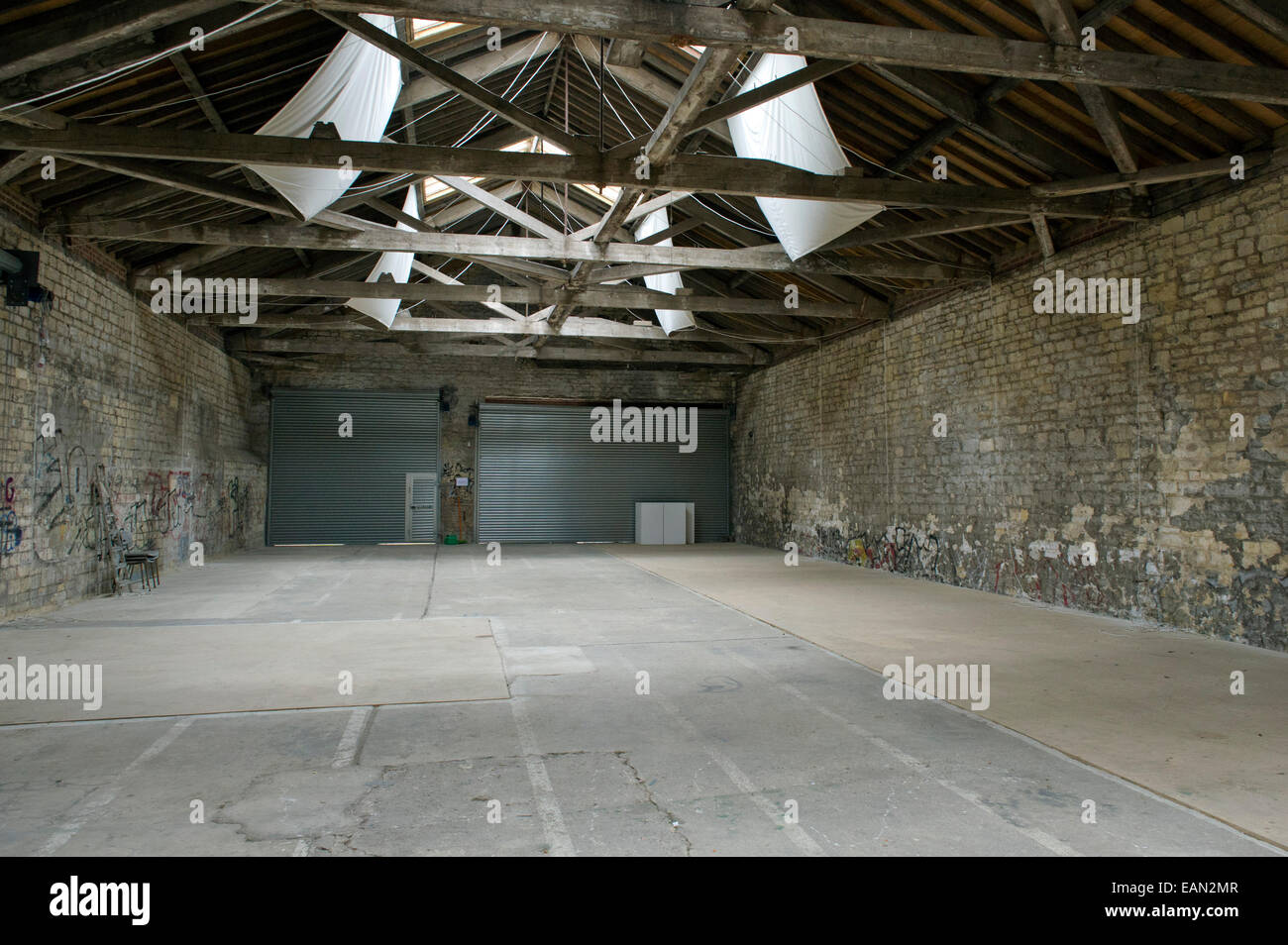 Die brunel Güterschuppen in Stroud, Gloucestershire, Vereinigtes Königreich. Stockfoto