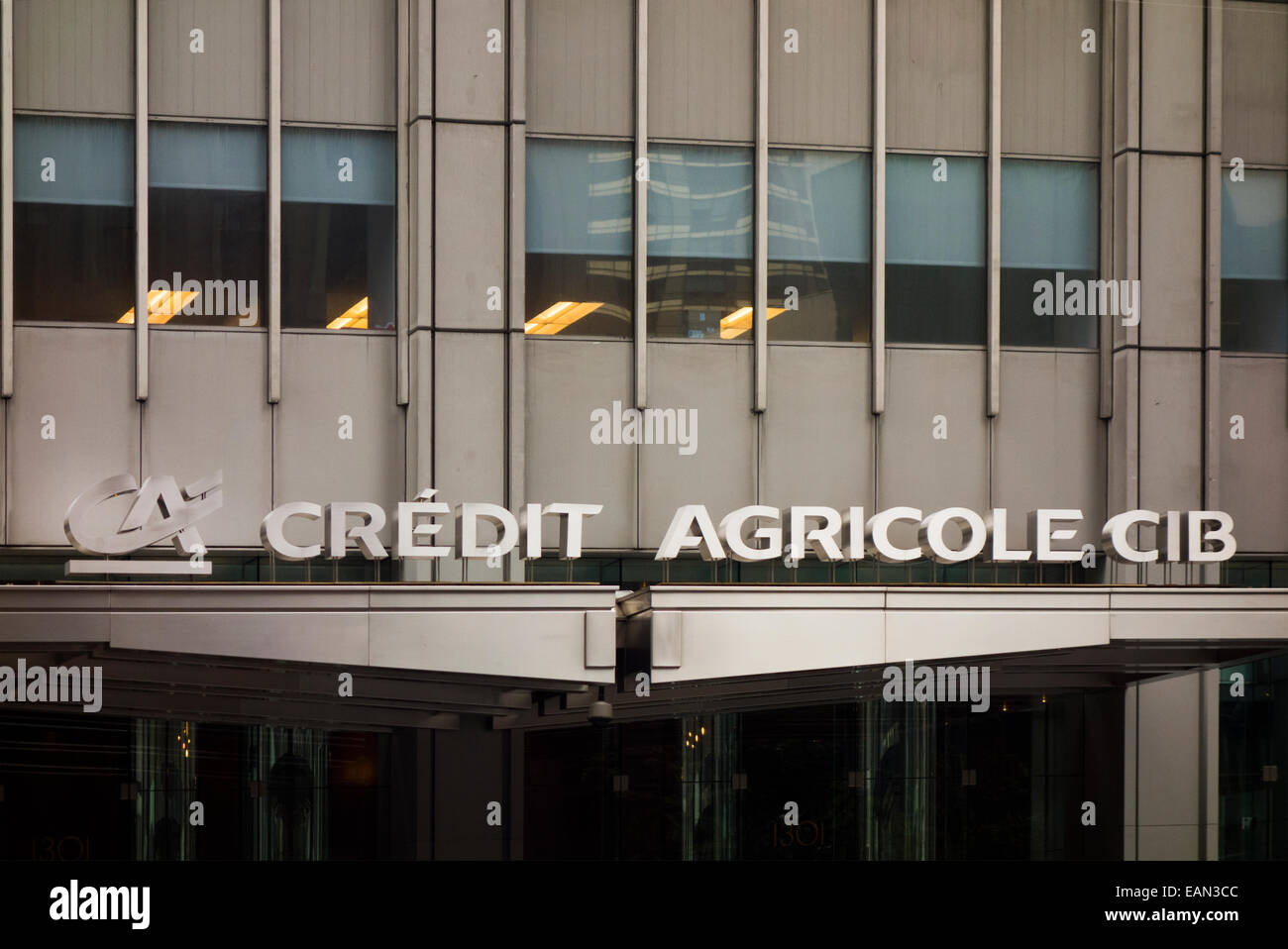 Credit Agricole-Hauptsitz in New York City Stockfoto