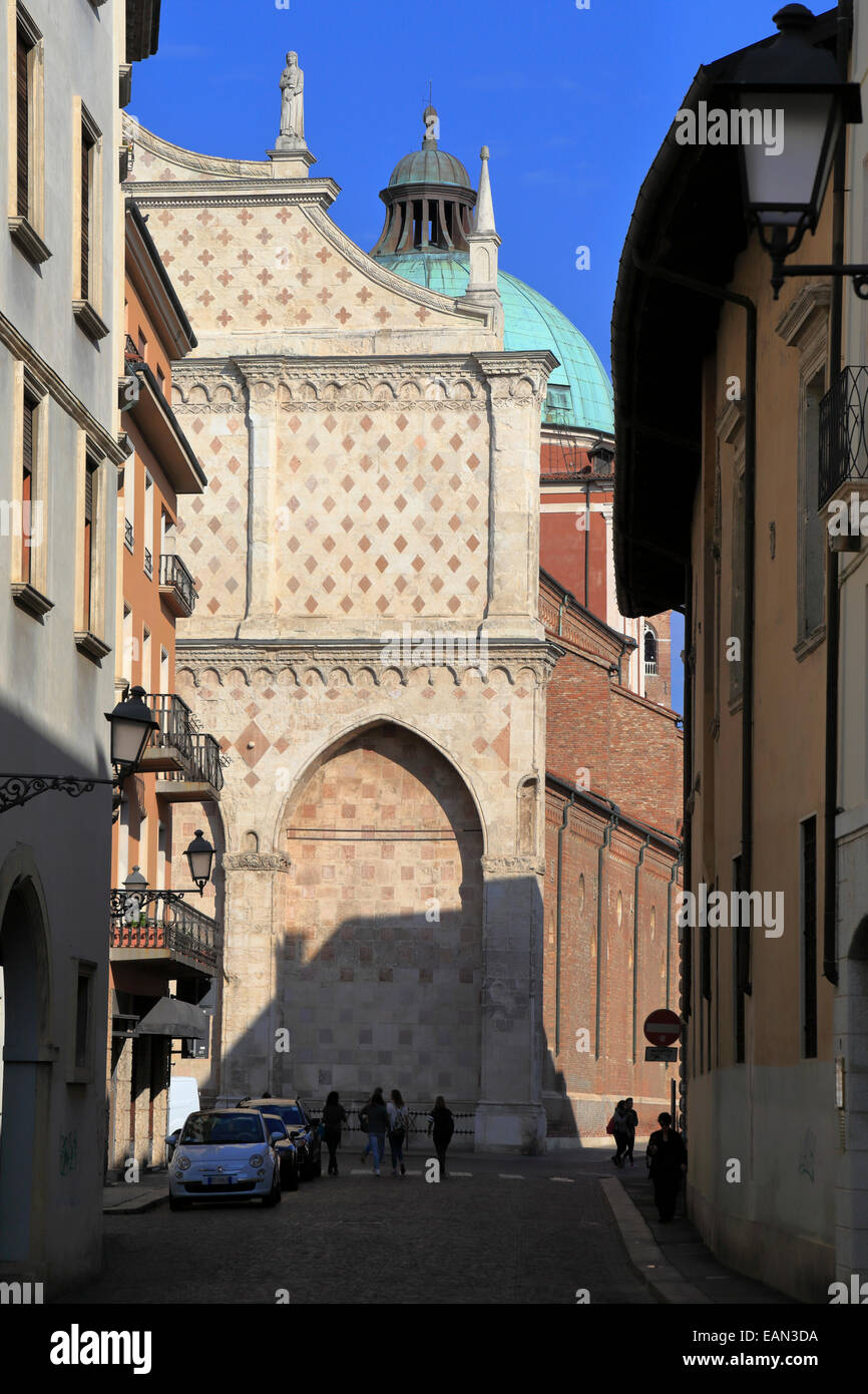 Dom Fassade, Vicenza, Italien, Veneto. Stockfoto