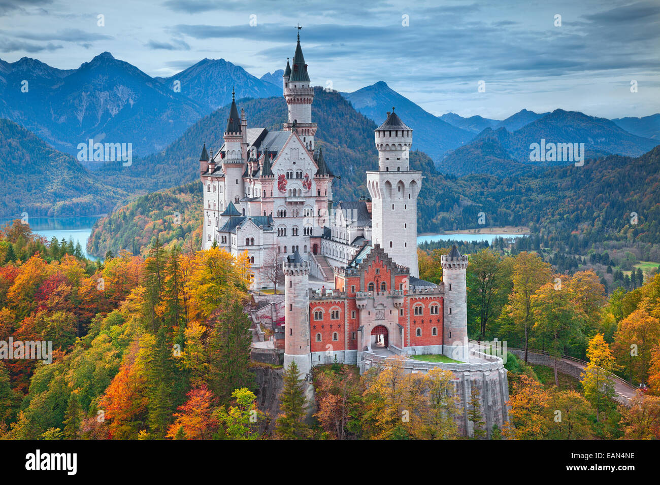 Schloss Neuschwanstein, Deutschland. Stockfoto