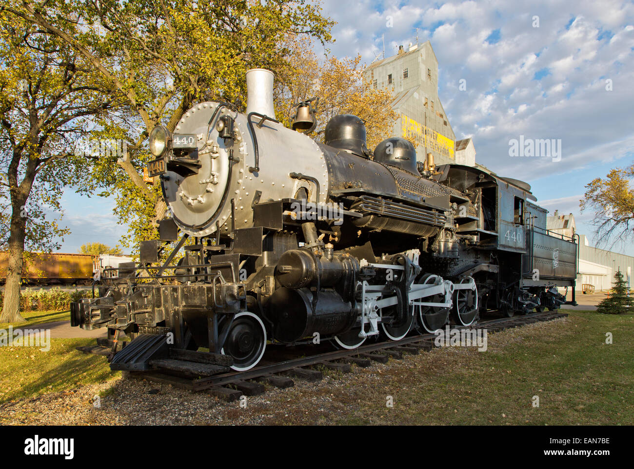 Dampf-Lokomotive, 440 SooLine, Bauern Aufzug. Stockfoto