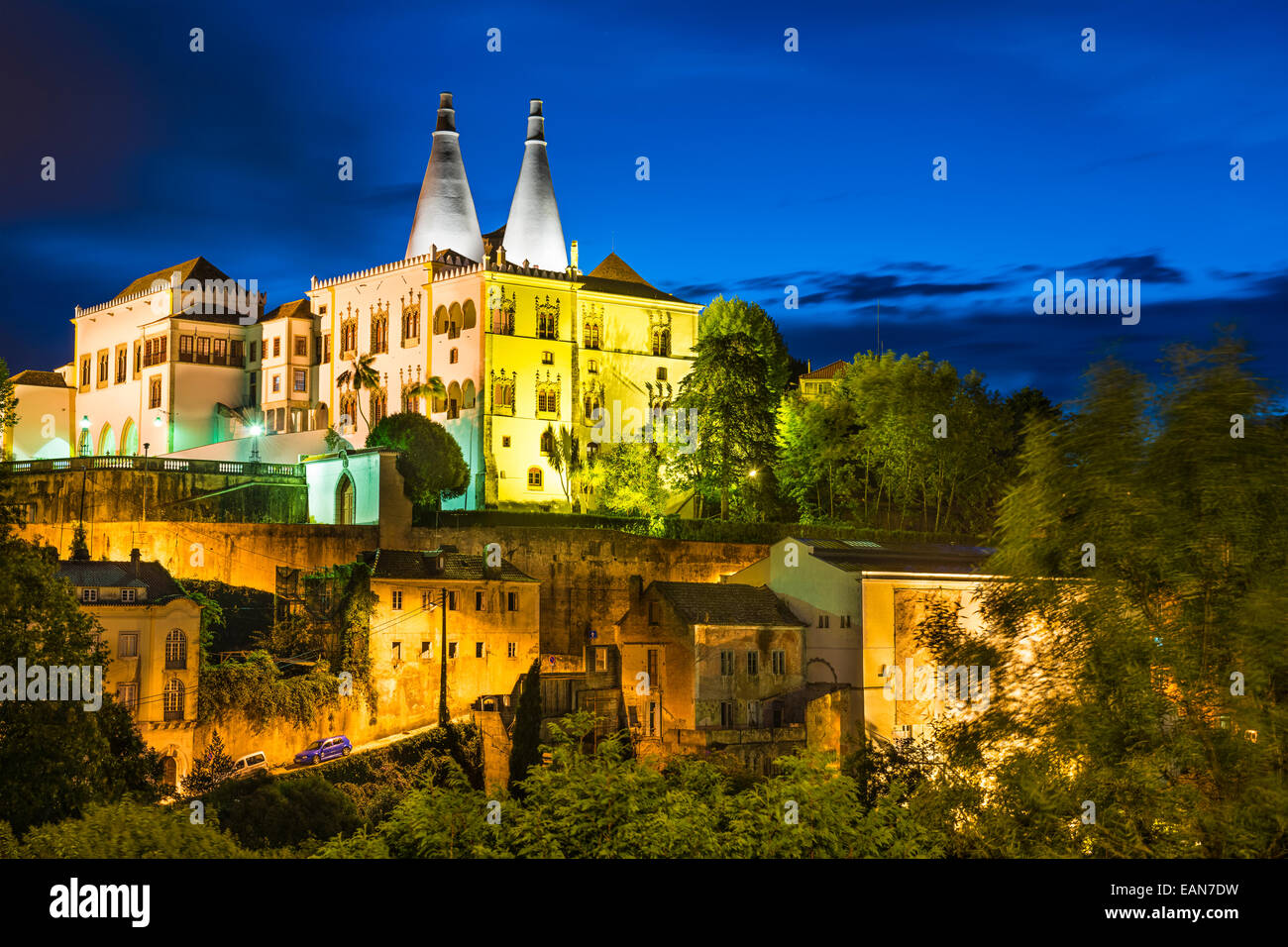 Sintra, Portugal im Nationalpalast von Sintra. Stockfoto