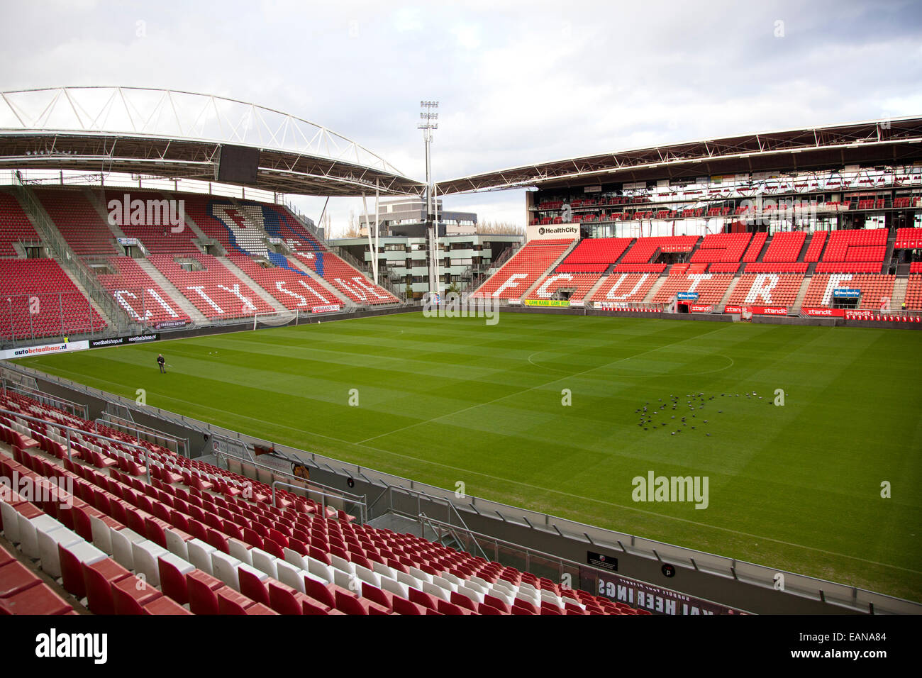 leere Stadion des Fußball-Club fc Utrecht in den Niederlanden Stockfoto