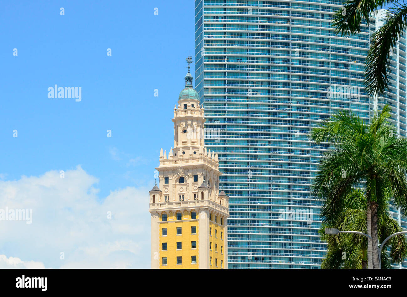 Freedom Tower, Miami, Florida: Detail der Freedom Tower in der Innenstadt, Miami, Florida. Stockfoto