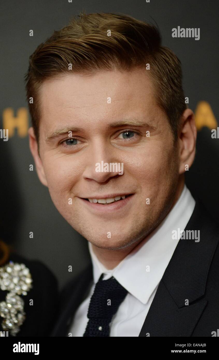 New York, NY, USA. 17. November 2014. Allen Leech im Ankunftsbereich für THE IMITATION GAME Premiere, Ziegfeld Theatre, New York, NY 17. November 2014. © Kristin Callahan/Everett Collection/Alamy Live-Nachrichten Stockfoto