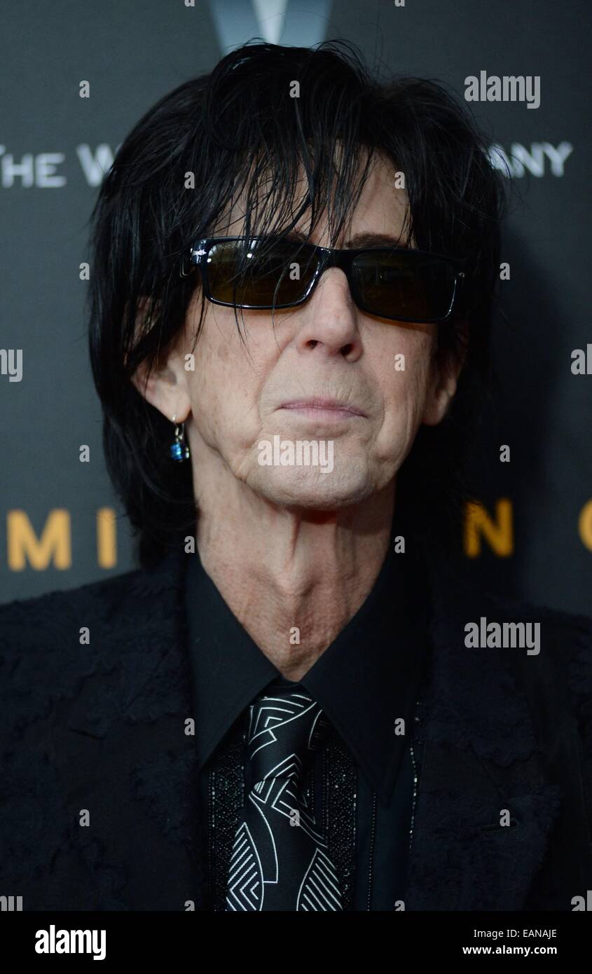 New York, NY, USA. 17. November 2014. RIC Ocasek im Ankunftsbereich für THE IMITATION GAME Premiere, Ziegfeld Theatre, New York, NY 17. November 2014. © Kristin Callahan/Everett Collection/Alamy Live-Nachrichten Stockfoto