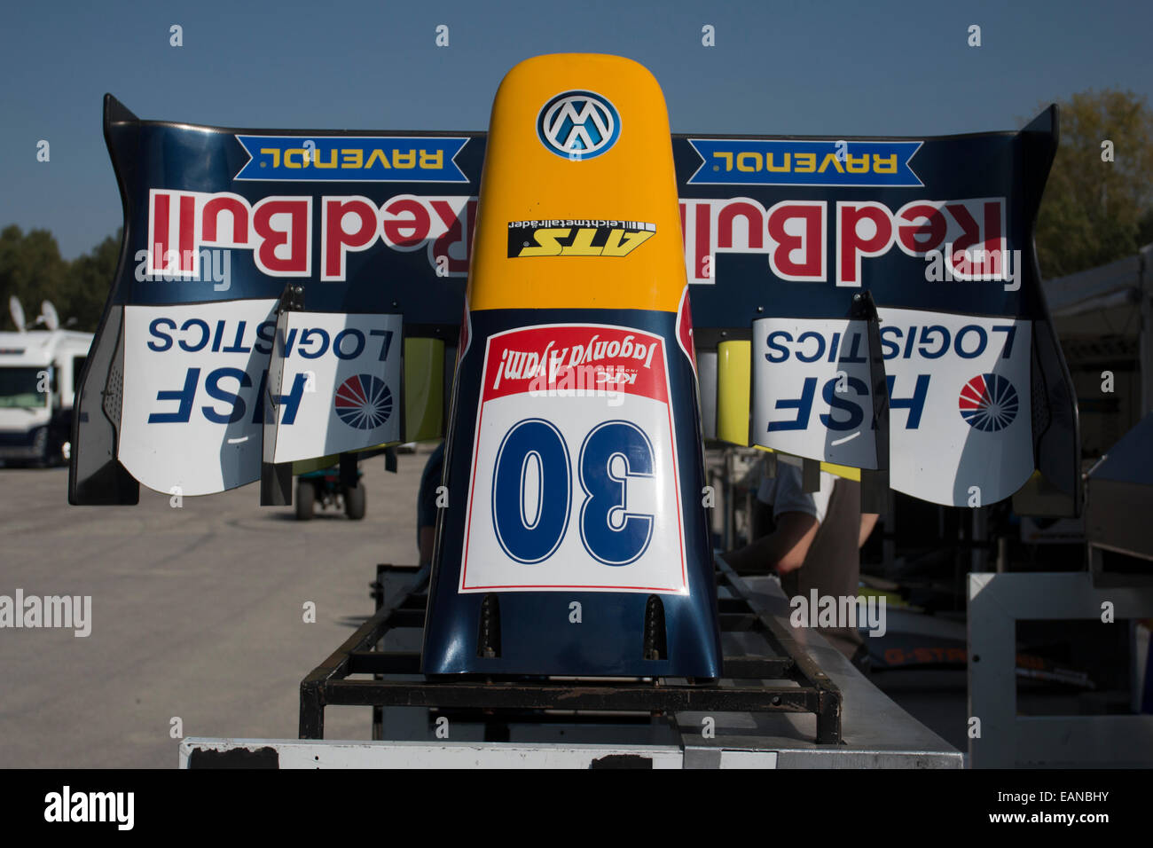 Imola, Italien - 11. Oktober 2014: Dallara F312 – VolkswagenR von Van Amersfoort Racing Team, angetrieben von Verstappen Max (Nld) Stockfoto