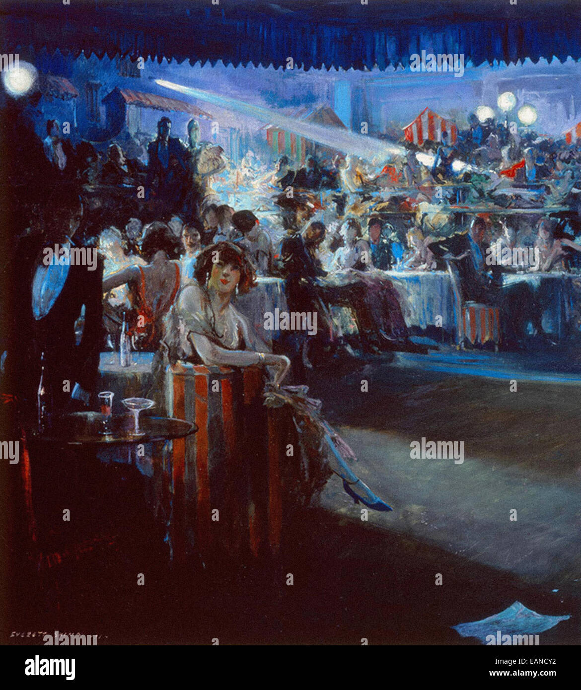 Everett Shinn Nachtclub-Szene Stockfoto