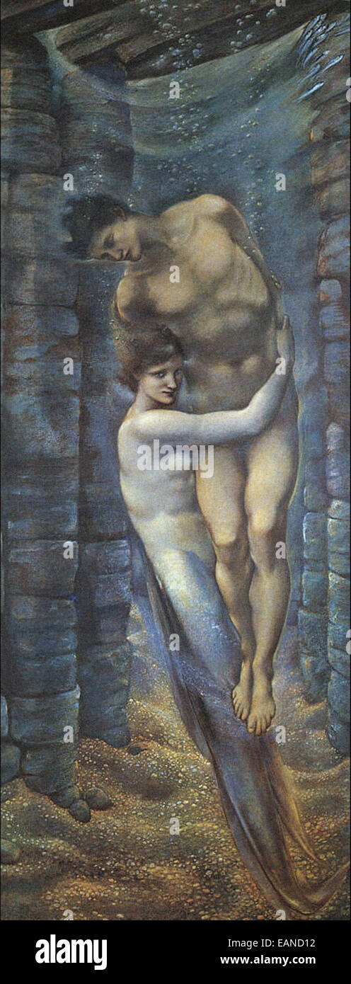 Edward Coley Burne-Jones die tiefen Stockfoto