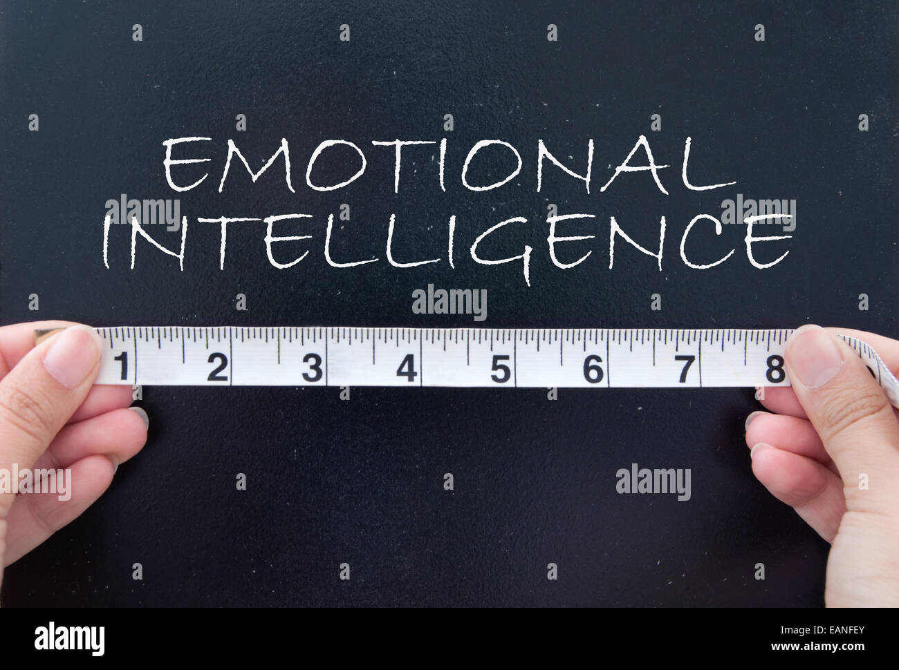 Messung der emotionalen Intelligenz Stockfoto