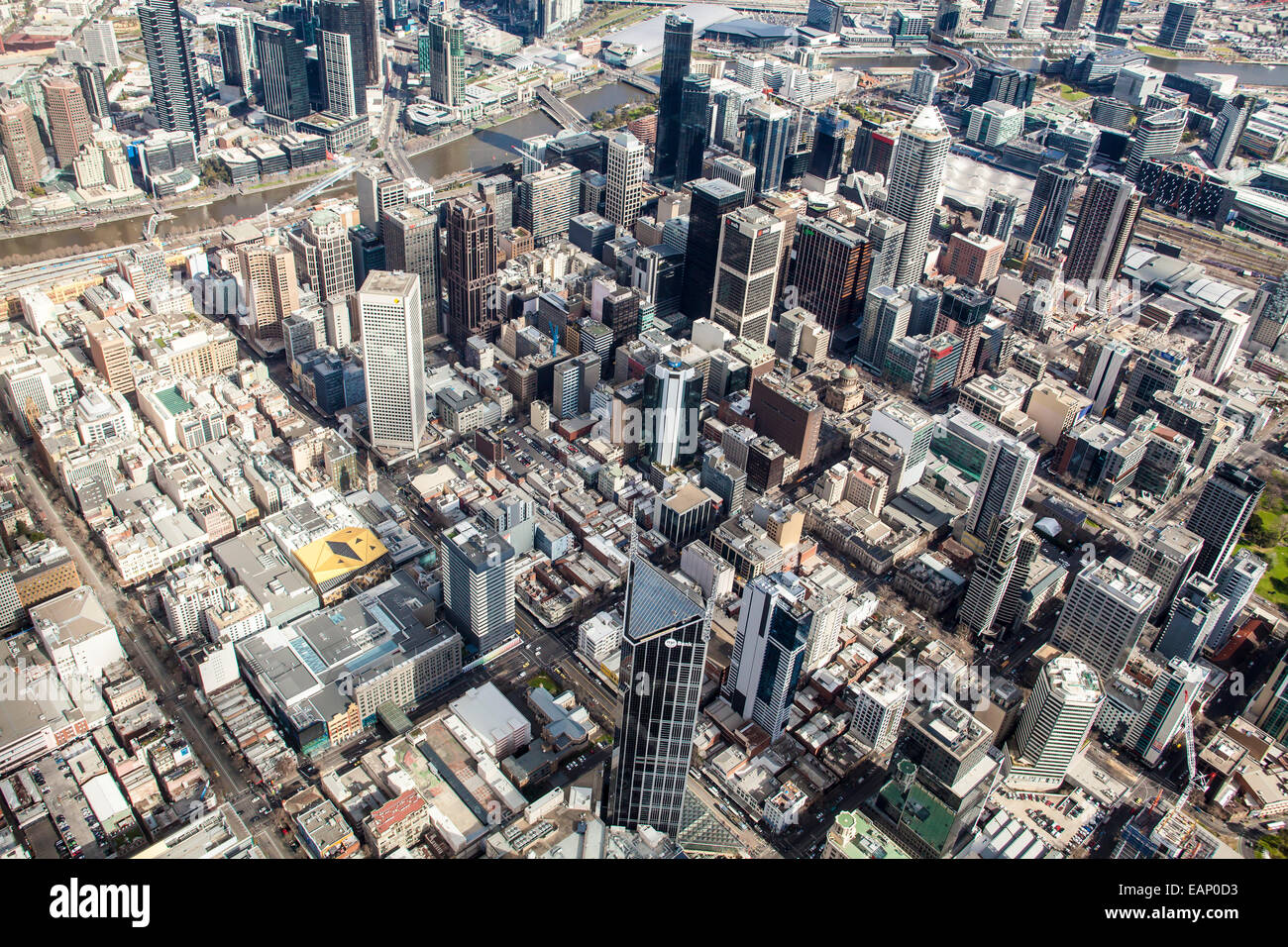 Melbourne CBD Stockfoto