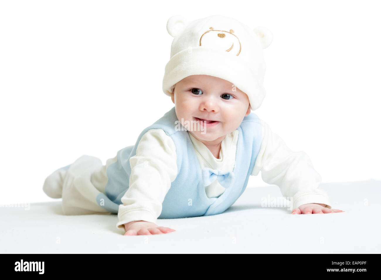 lachendes baby Stockfoto