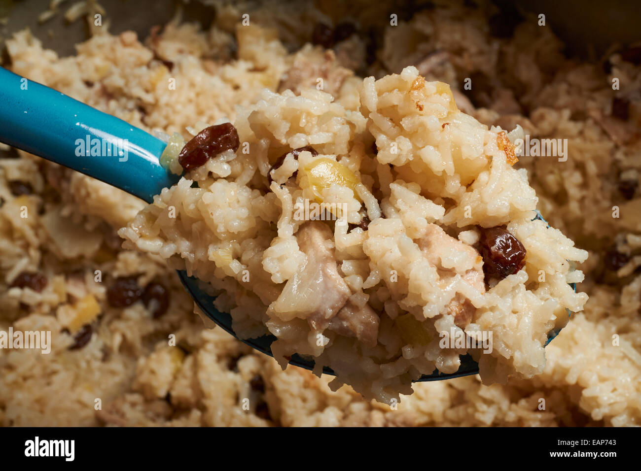 Sansibar Pilau, ein Reisgericht aus Afrika Stockfoto