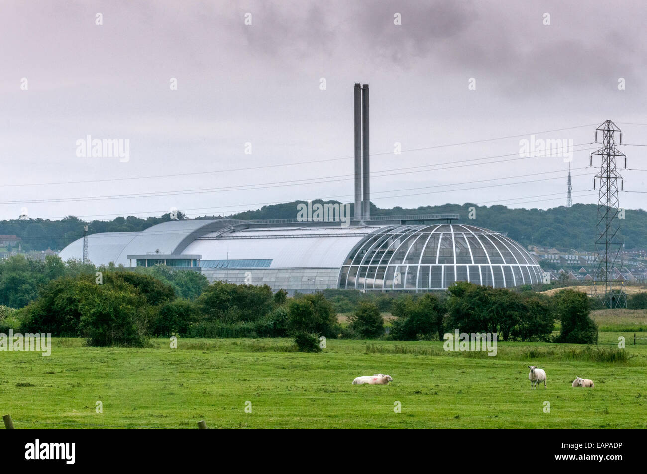 Die Verbrennungsanlage in Newhaven, East Sussex. Stockfoto