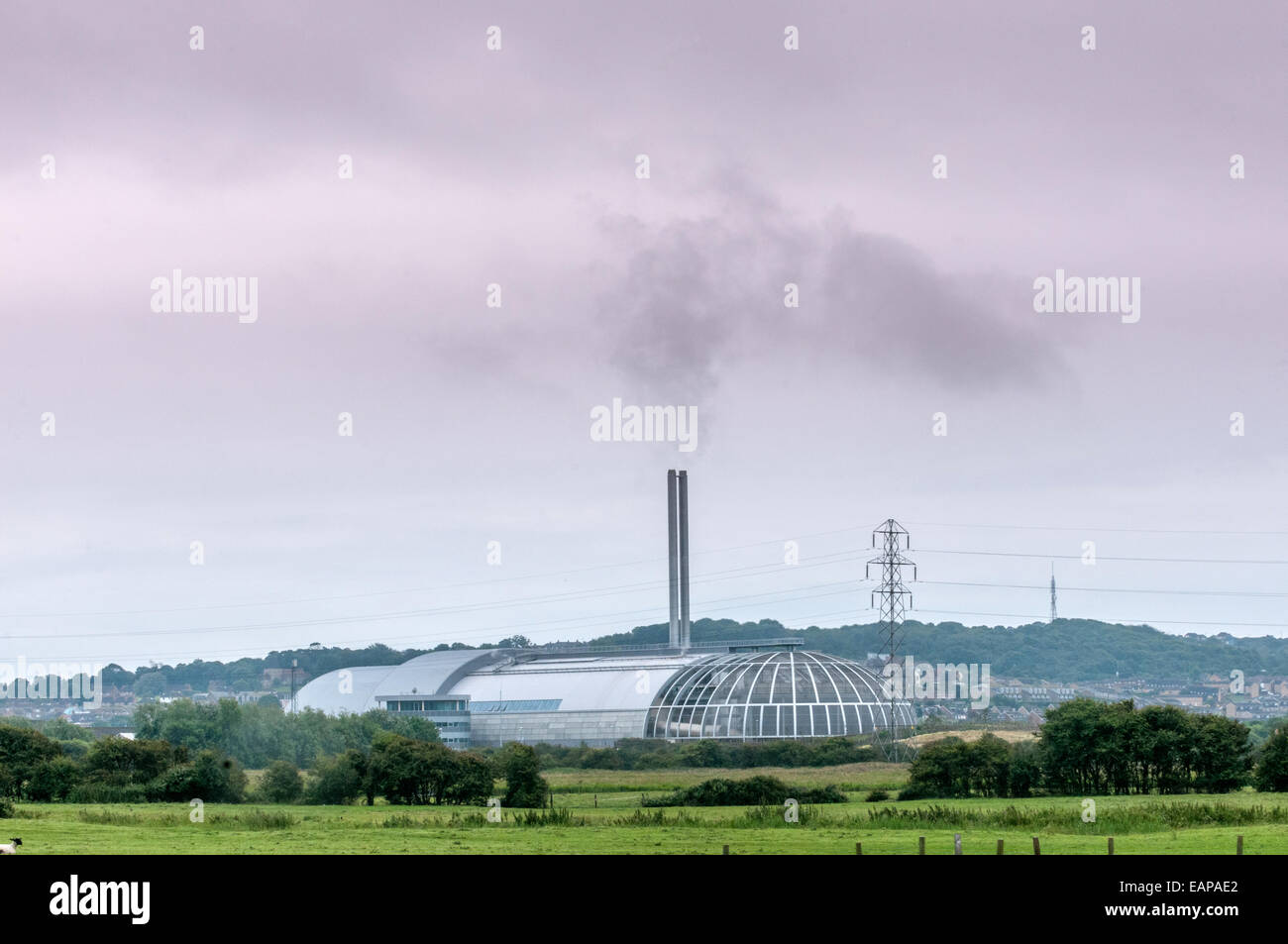 Die Verbrennungsanlage in Newhaven, East Sussex. Stockfoto