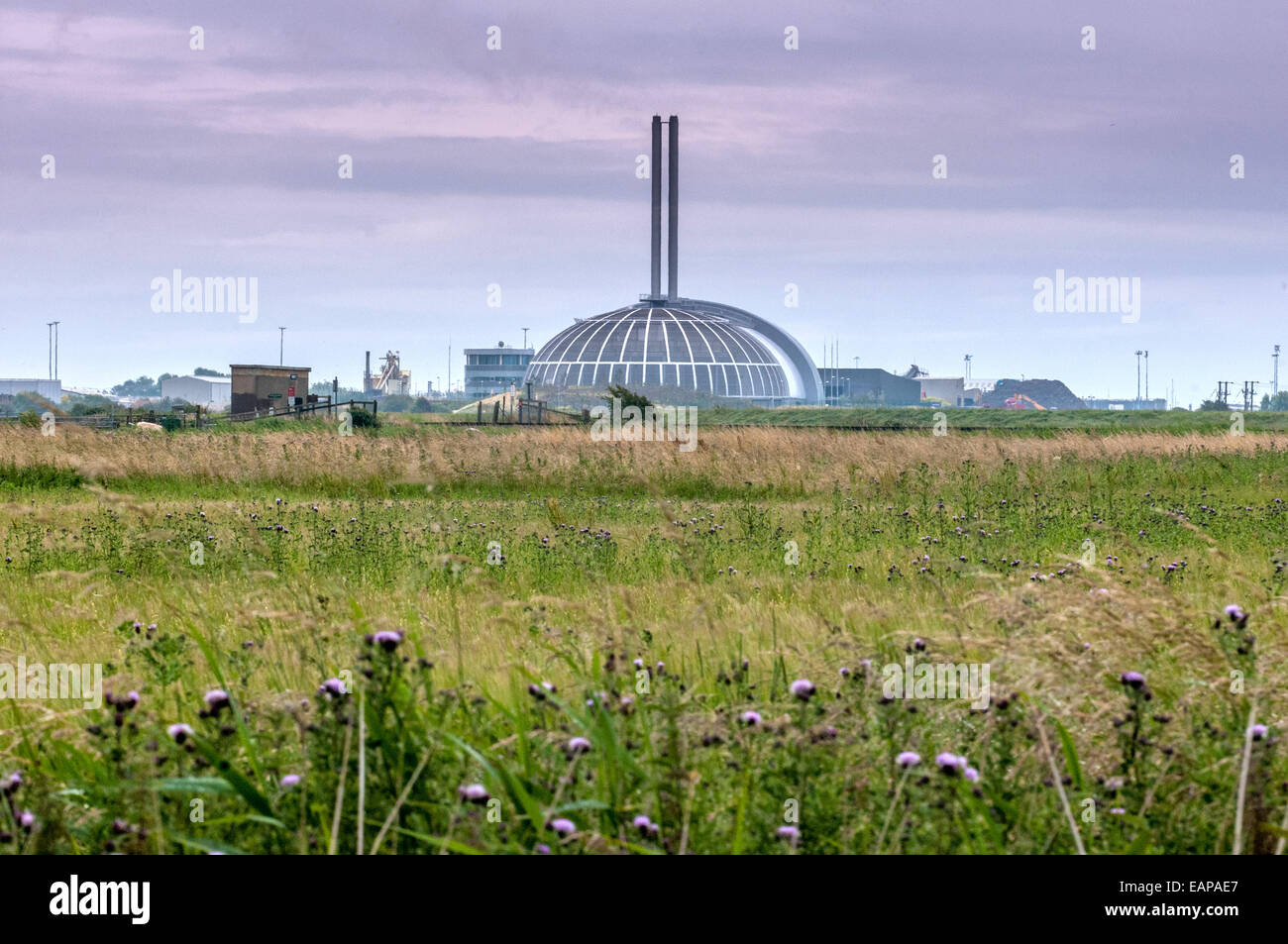 Die Verbrennungsanlage in Newhaven, East Sussex. Stockfoto