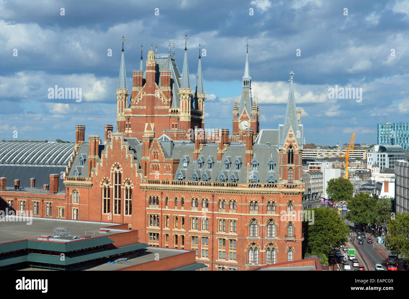 St. Pancras Bahnhof und Hotel, London, England, Vereinigtes Königreich, Europa Stockfoto