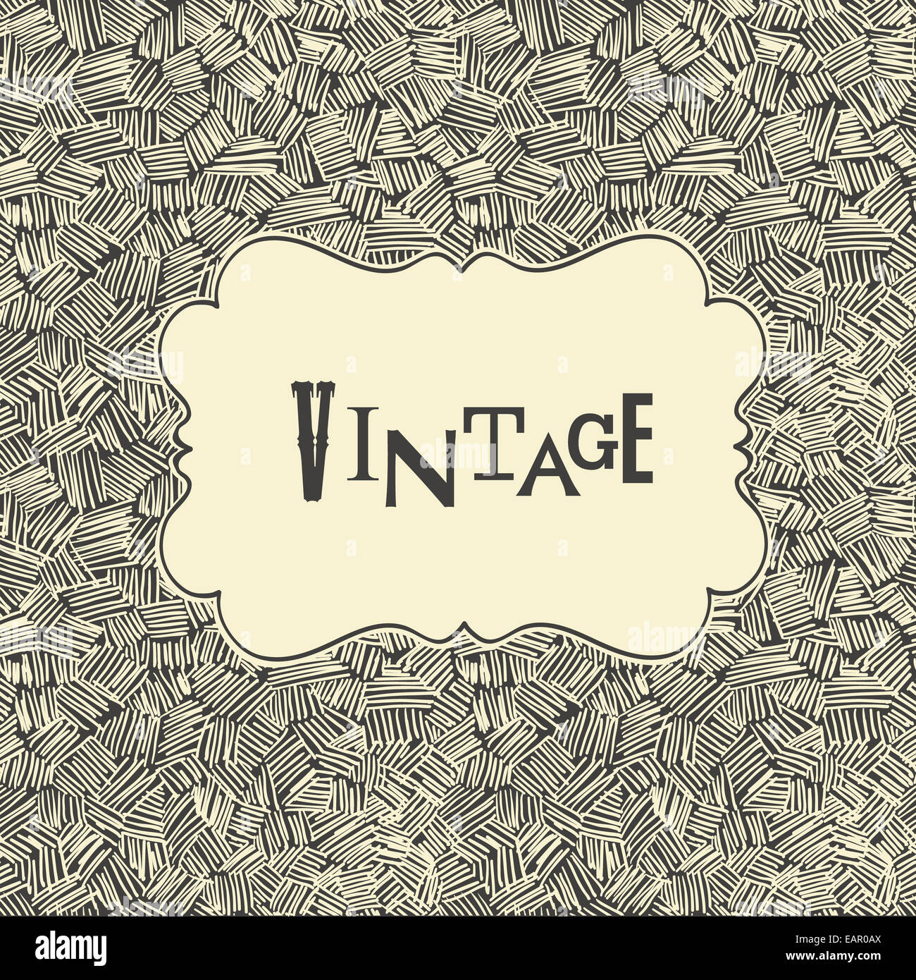 -Handgemalte abstrakte Musterdesign. Vektor Stockfoto