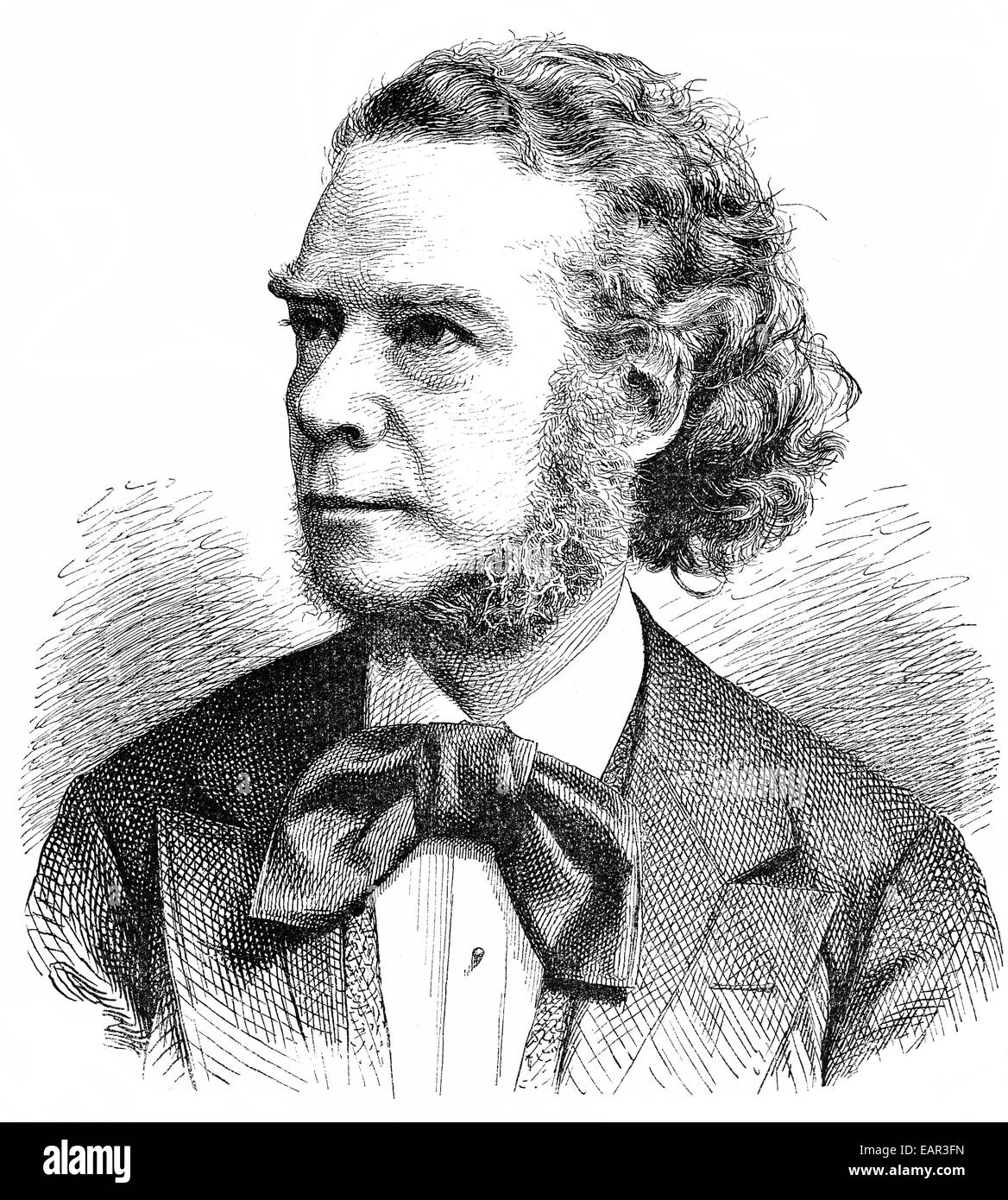 Carl Heinrich Carsten Reinecke, 1824-1910, deutscher Komponist, Pianist und Dirigent, Porträt von Carl Heinrich Carsten Reine Stockfoto