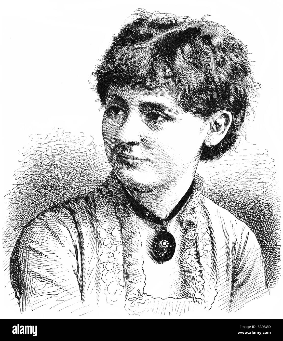 Teresina Theresa Teresa Tua, 1866-1956, einem italienischen Violinisten, Porträt von Teresina Theresa Teresa Tua, 1866-1956, Eine ita Stockfoto