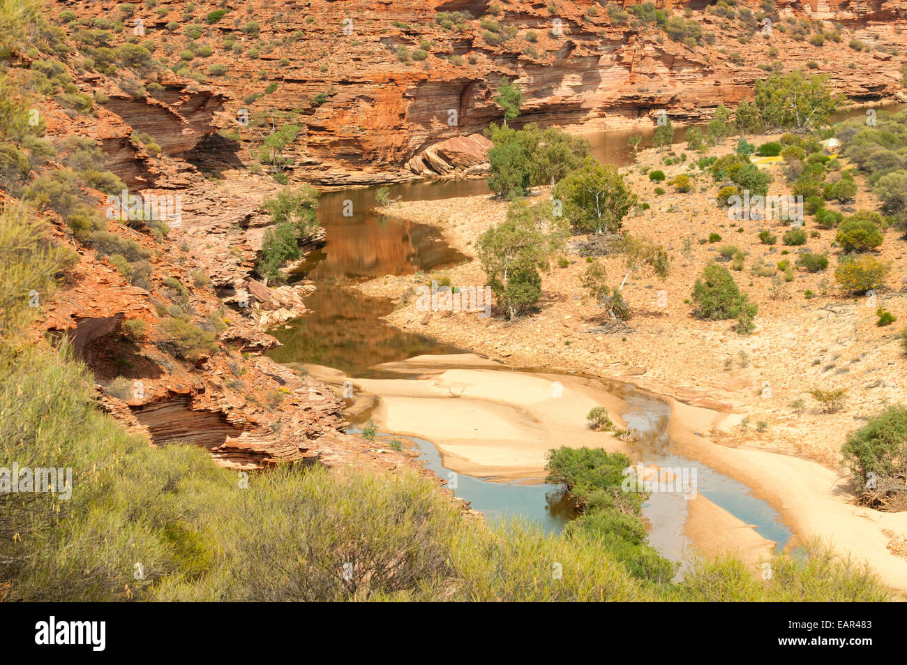 Blick von der Loop-Suche, Kalbarri NP, WA, Australien Stockfoto