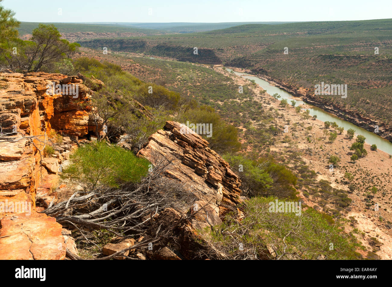 Blick von der westlichen Suche, Kalbarri NP, WA, Australien Stockfoto