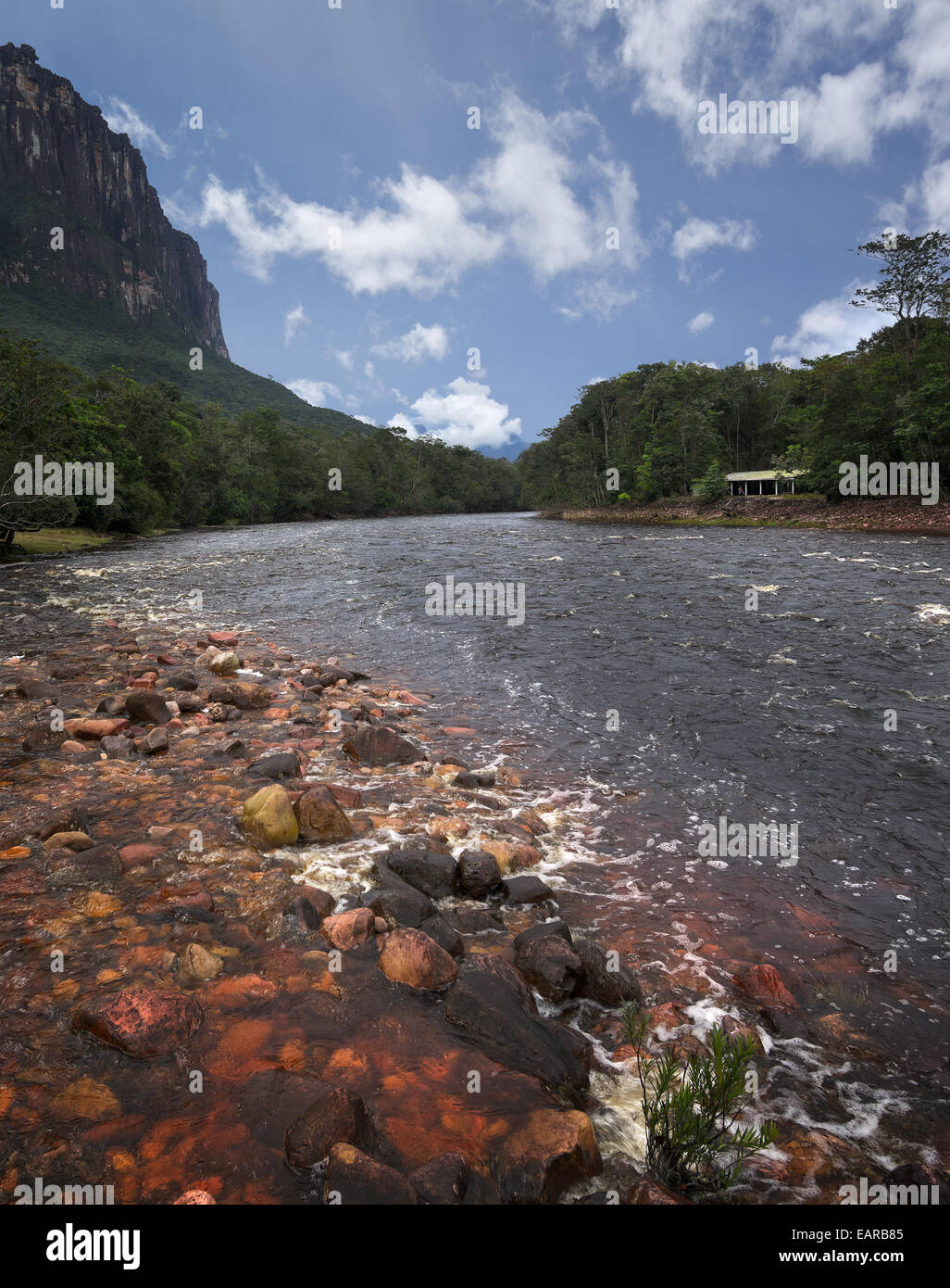 Red-River-Canaima-Nationalpark, Venezuela. Stockfoto