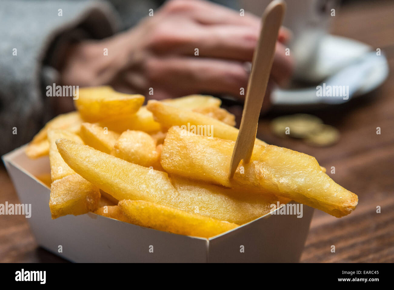 Belgische Küche lockt Touristen mit reiche regionale Unterschiede Stockfoto