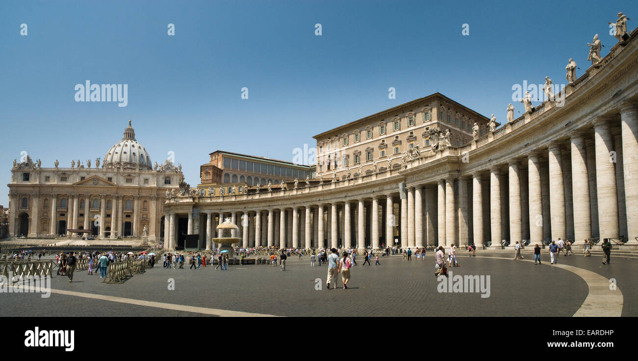 Sankt Petersplatz im Vatikan, Rom Stockfoto