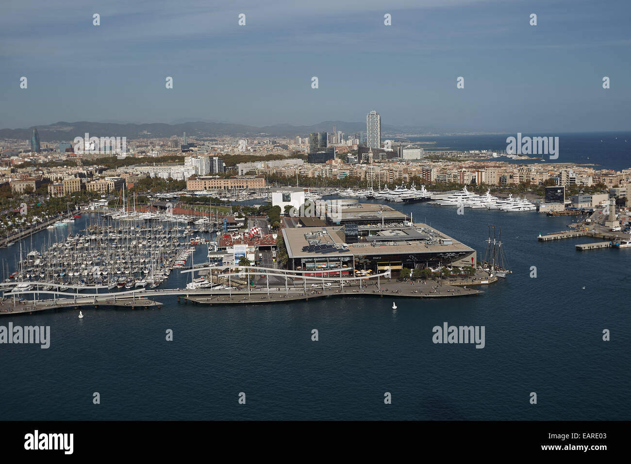Port Vell Marina, Barcelona, Katalonien, Spanien Stockfoto