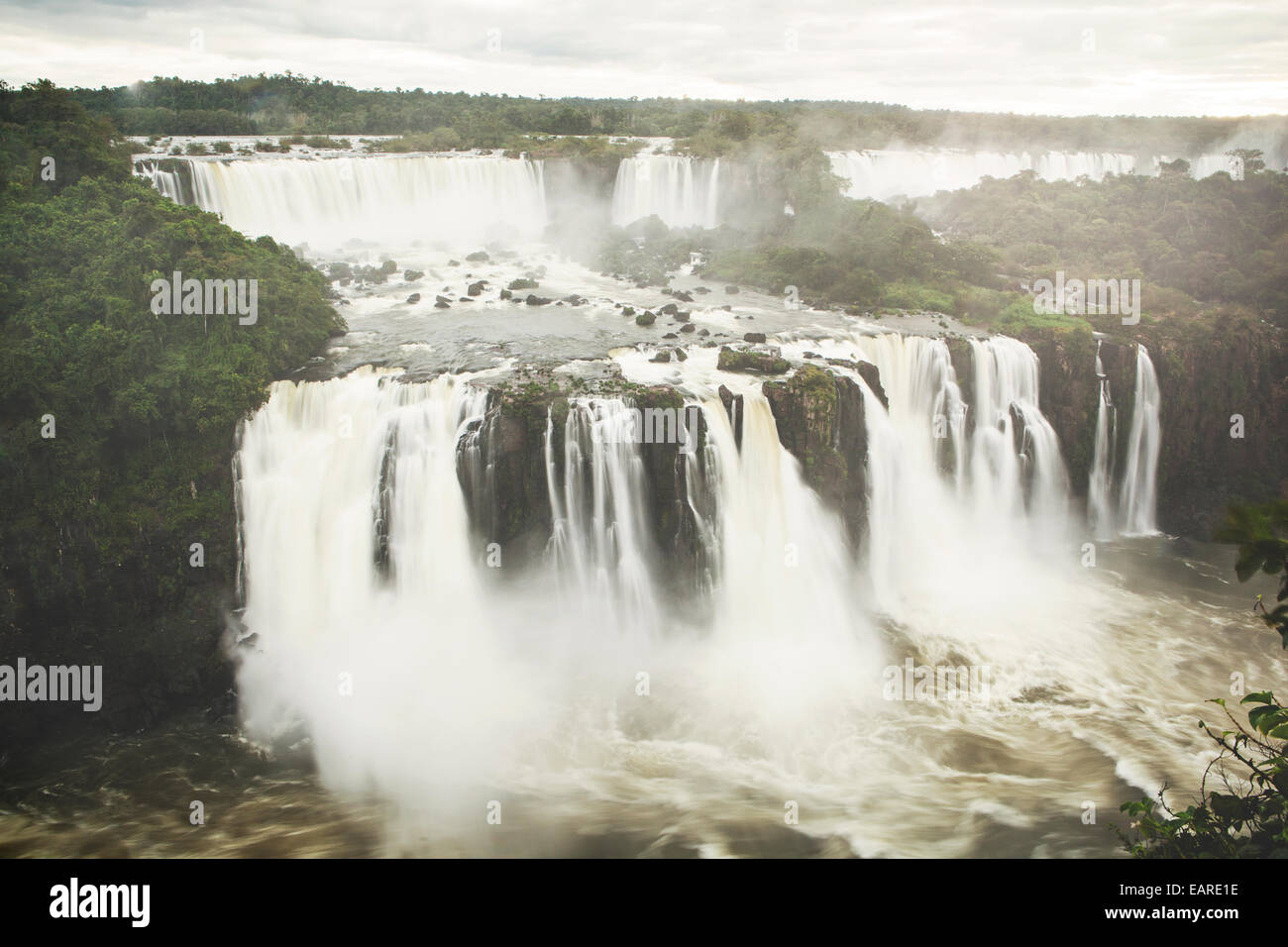 Iguazú Wasserfälle, UNESCO Weltnaturerbe, Iguazú Nationalpark, Brasilien Stockfoto