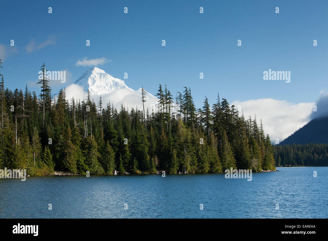 See mit Mount Hood, Hood River, Oregon, United States verloren Stockfoto