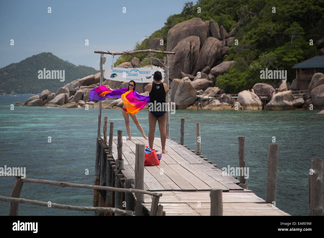 Nangyuan Island, Koh Tao, Thailand Stockfoto