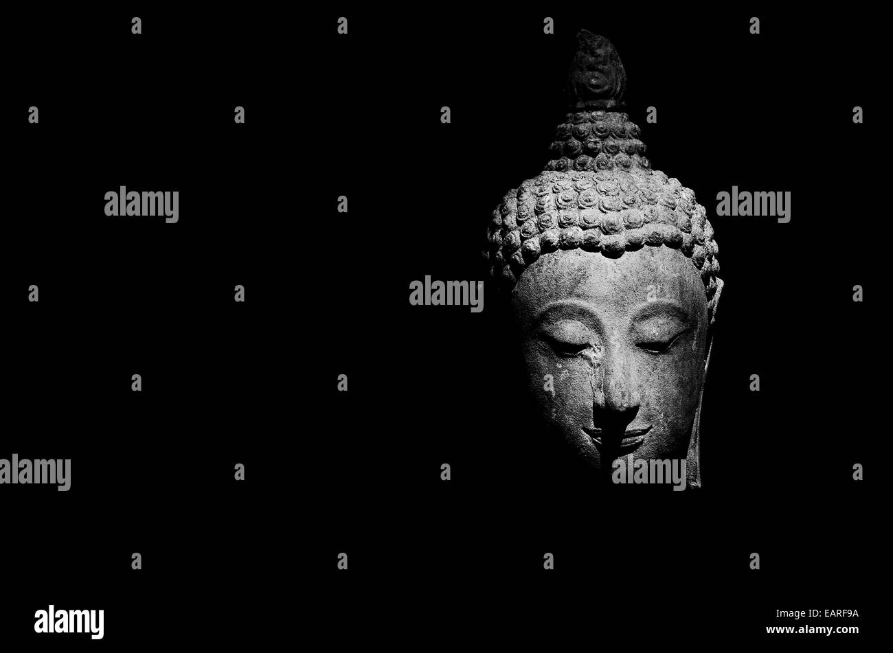 Buddharupa, Buddhismus für Statuen oder Modelle des Buddha. Stockfoto