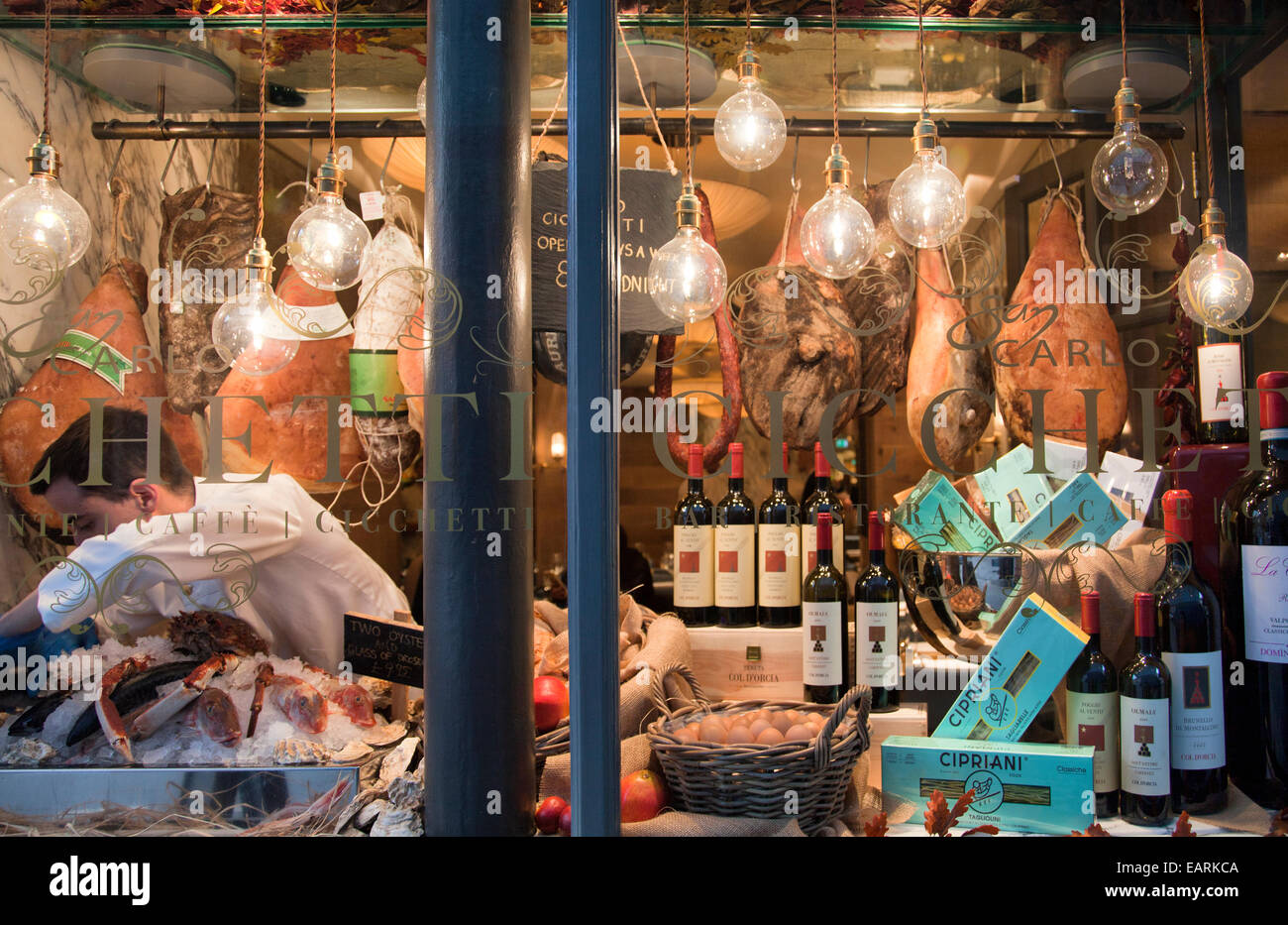 San Carlo Cicchetti Restaurant an der Wellington Street in Covent Garden - London - UK Stockfoto