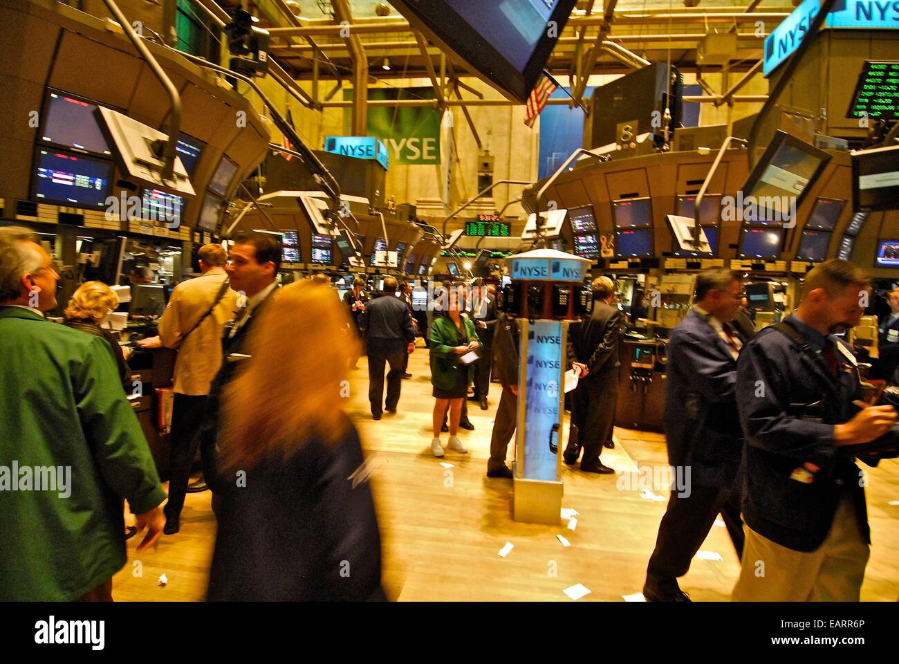 Der New York Stock Exchange. Stockfoto