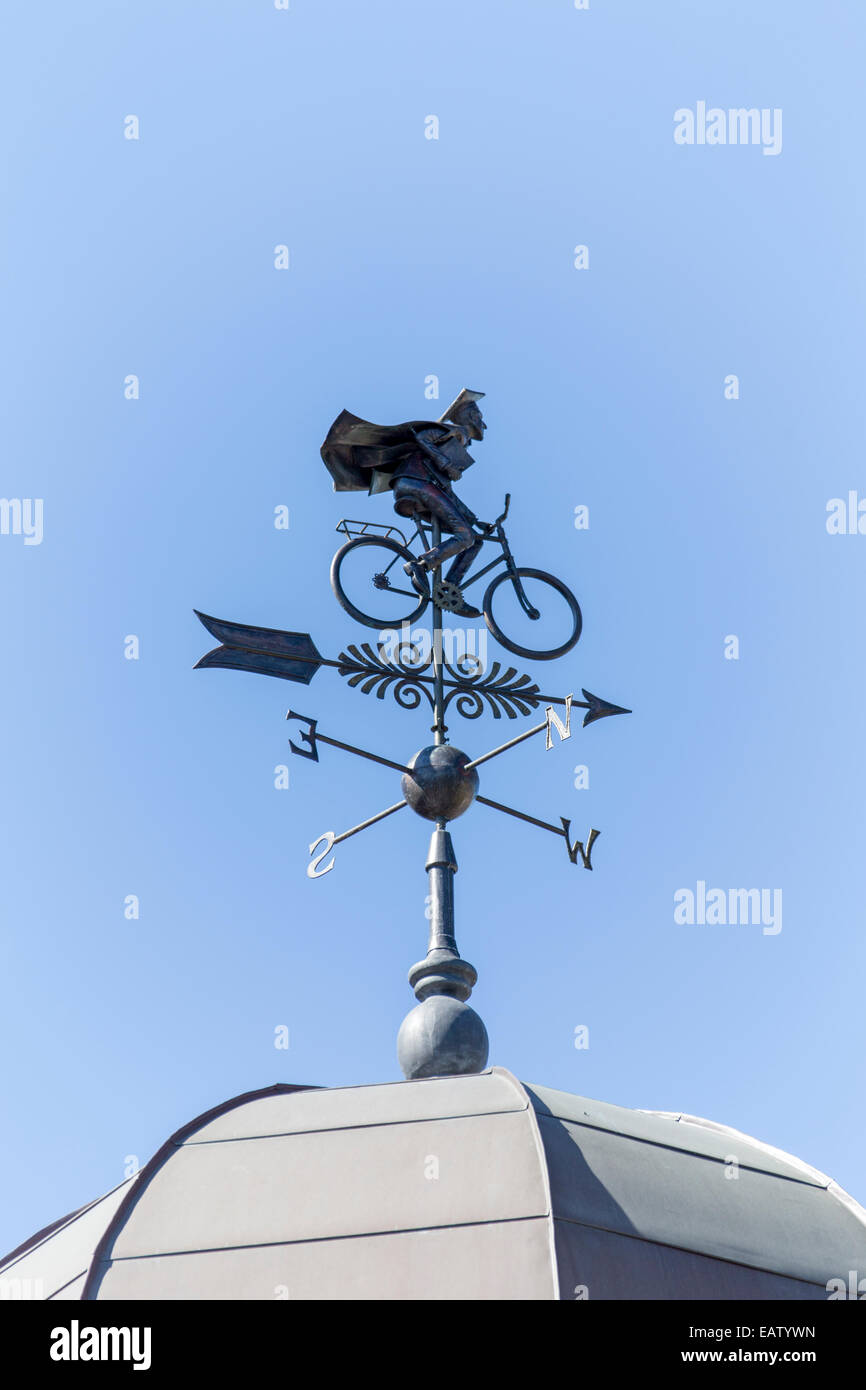 UK, Oxford, der Wetterfahne auf die neuen Schüler Unterkunft Block, Teil des Harris Manchester College. Stockfoto