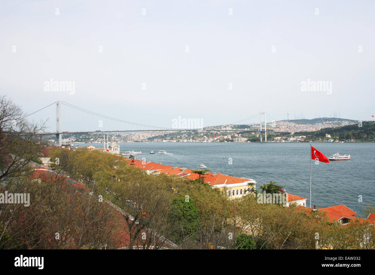 Bosporus-Brücke in Istanbul, Türkei Stockfoto