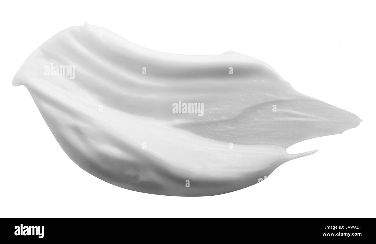 Hub der weiße Pracht Creme, Isolated on White Background. Clipping-Pfad Stockfoto