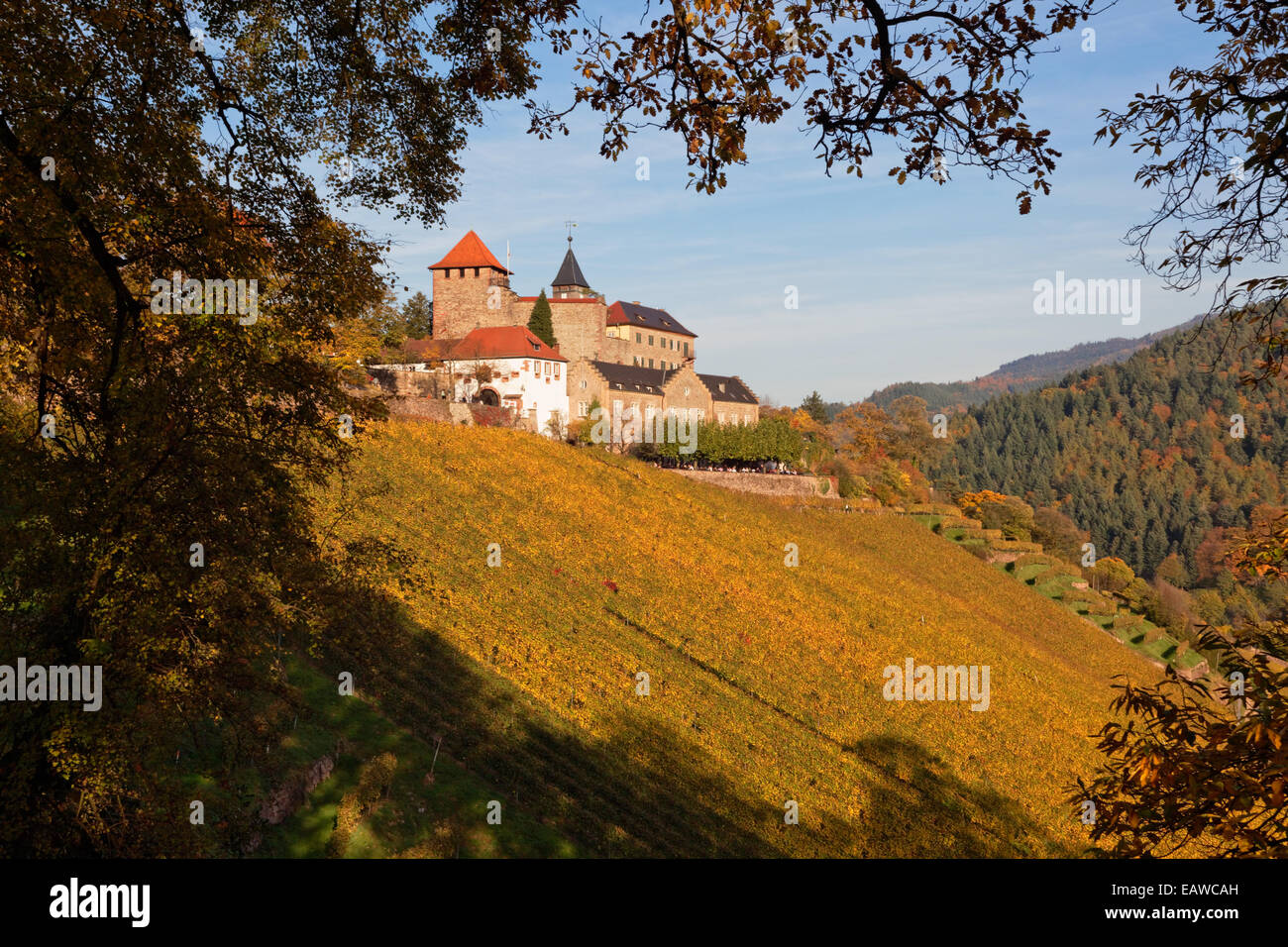 Schloss Eberstein bei Gernsbach, Schwarzwald, Deutschland Stockfoto