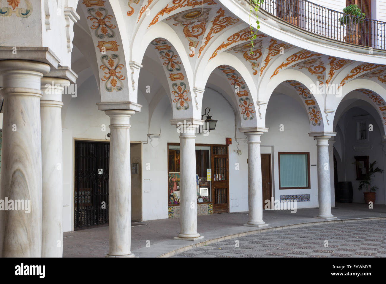 Sevilla, Spanien - 28. Oktober 2014: Plaza de Cabildo Platz. Stockfoto
