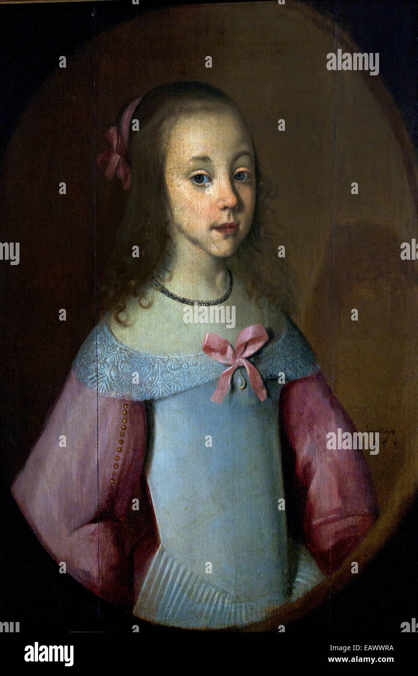 Kleines Mädchen von Hastenbourg aus dem 17. Jahrhundert Ungarn! Stockfoto
