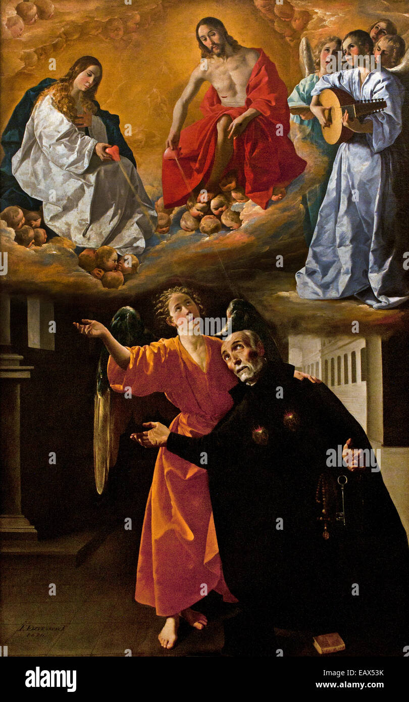 Francisco de Zurbarán (1598 – 1664) Vision des Alonso Rodriguez 1630 Spanien Spanisch Stockfoto