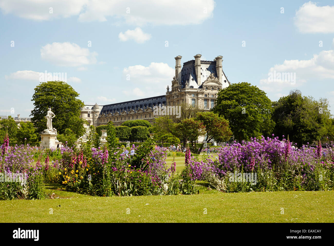 Musée du Louvre und Gärten, Paris Stockfoto