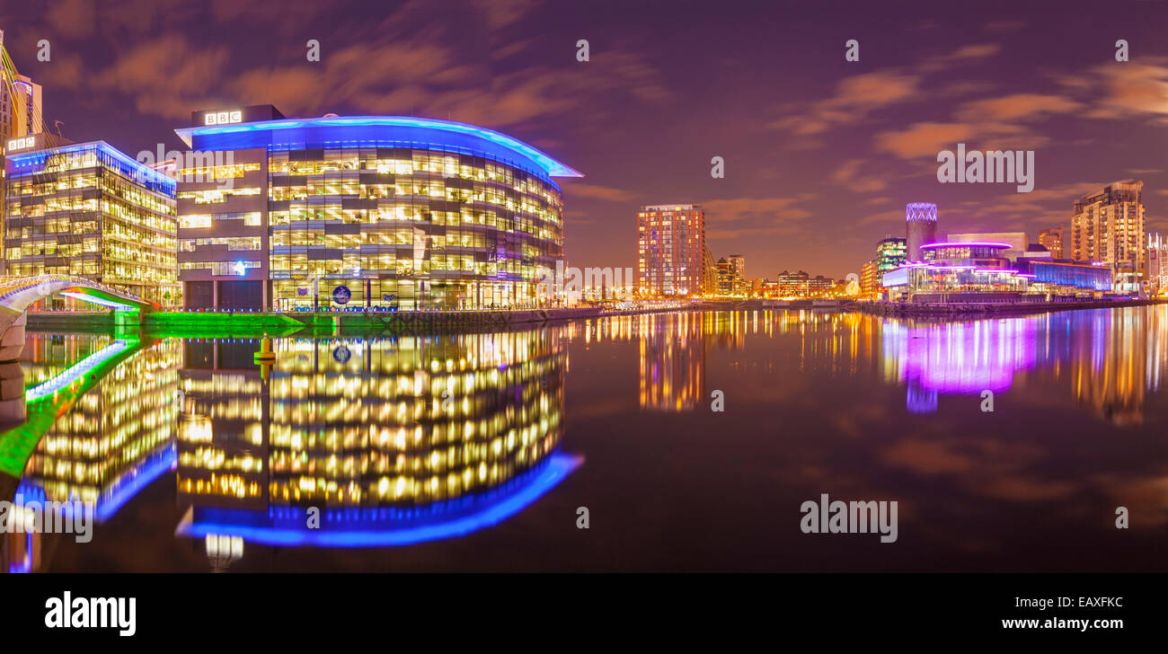 Medienstadt UK Salford Quays Manchester England UK GB EU Großeuropa Stockfoto