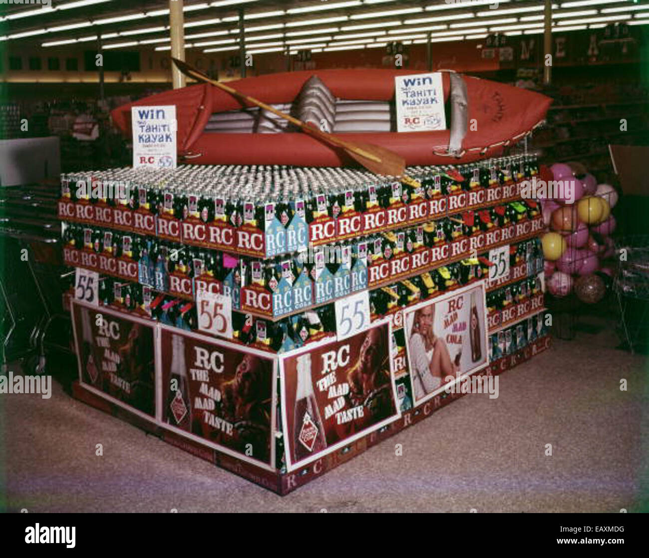 Supermarkt-Anzeige des RC Cola - Tallahassee 75277419 o Stockfoto