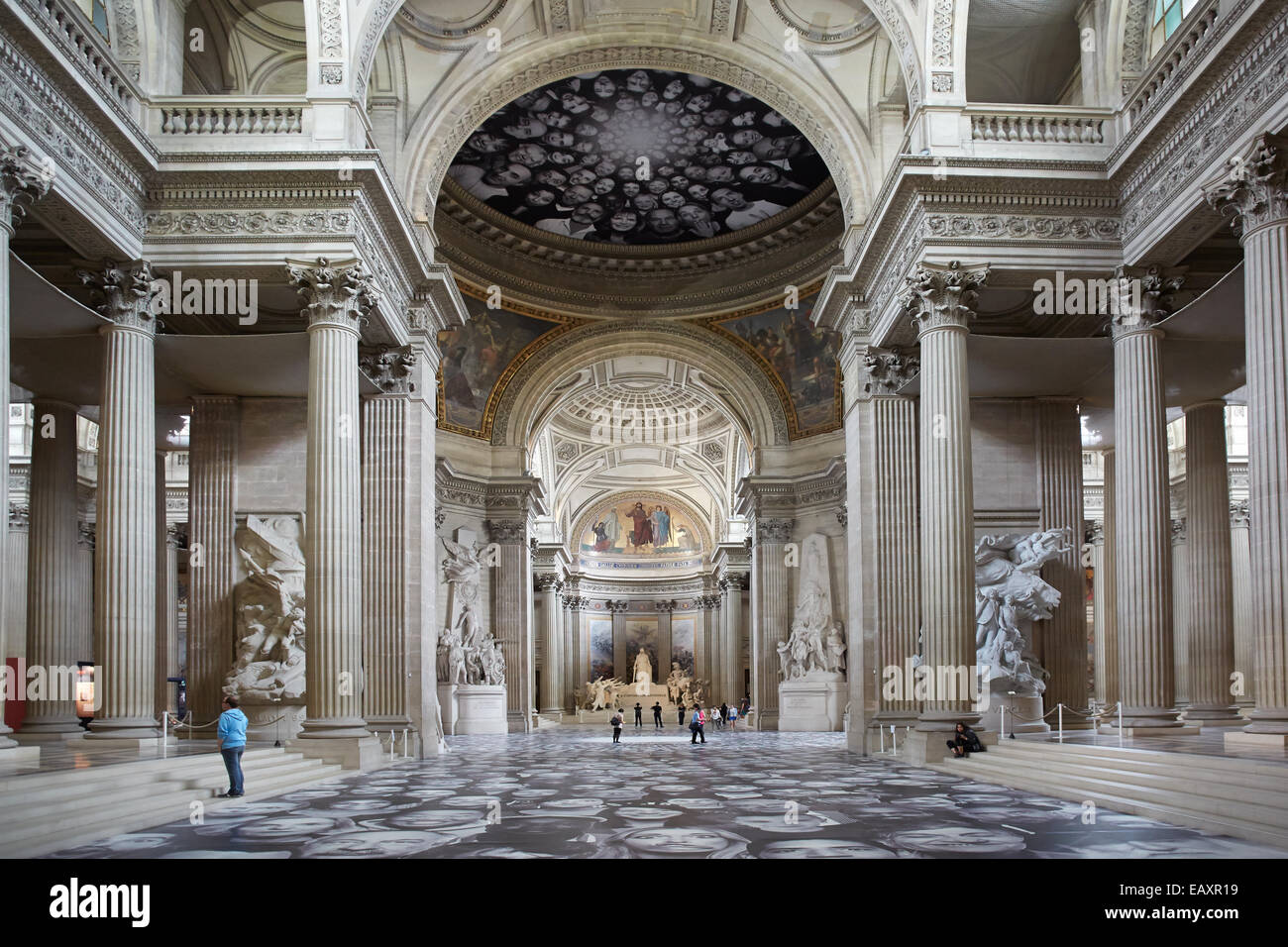 Pantheon Interieur In Paris Frankreich Stockfoto Bild