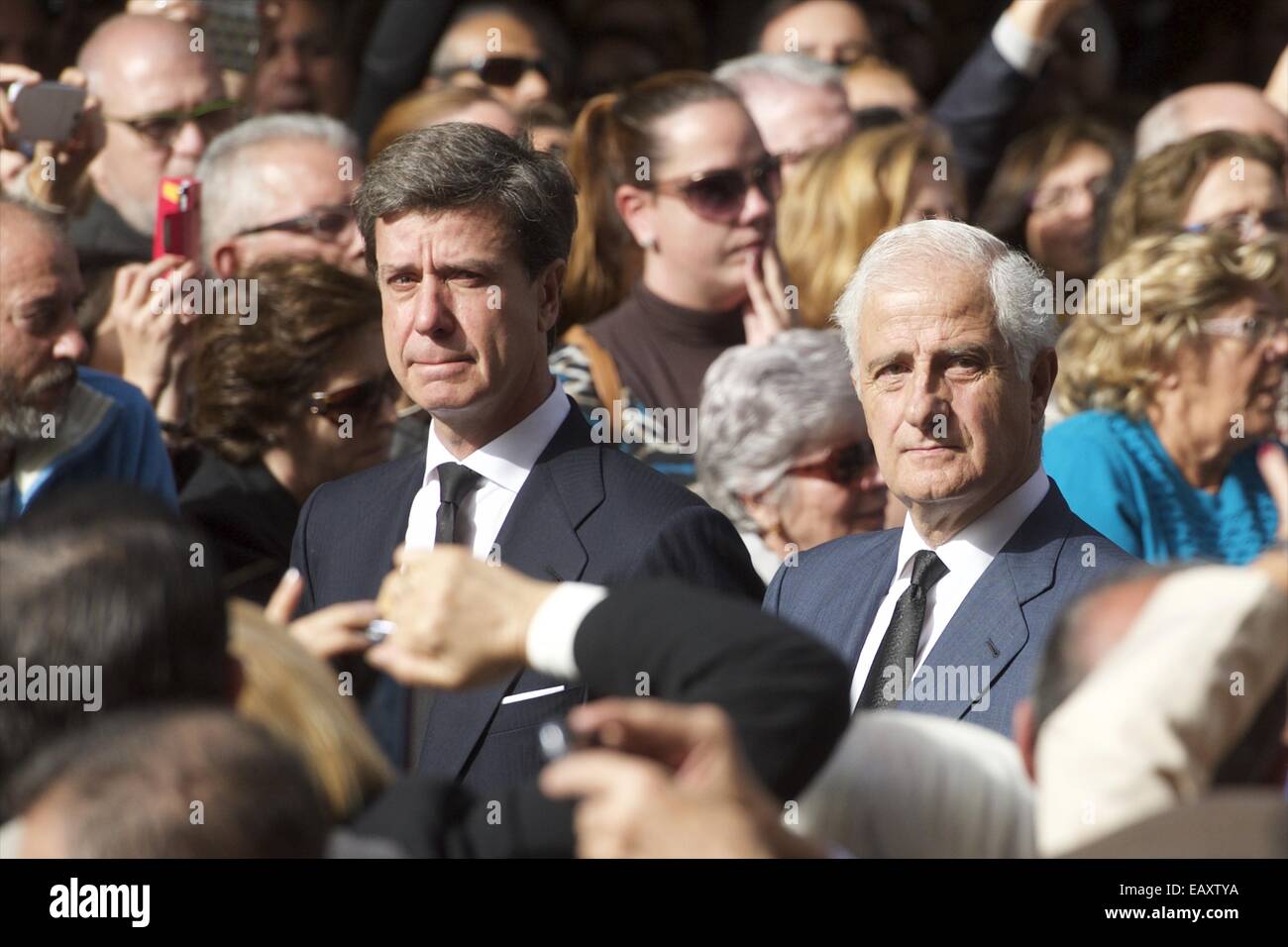 Madrid, Spanien. 21. November 2014. Angehörige von Spaniens Herzogin