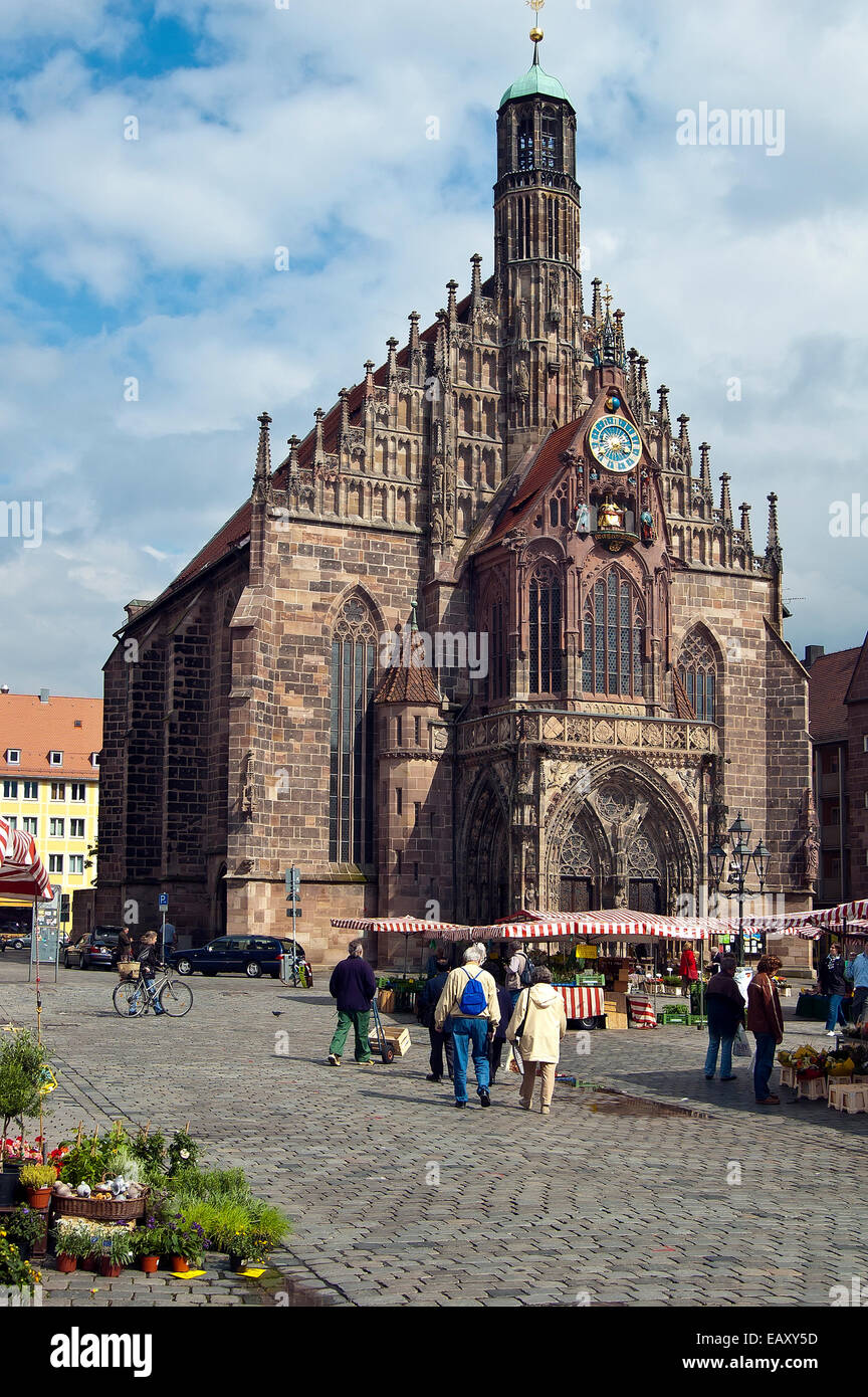 Kirche unserer lieben Frau, Nürnberg, Deutschland Stockfoto