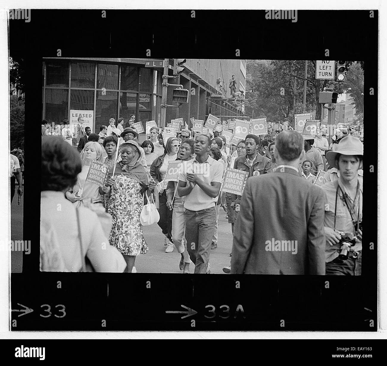 Arme Menschen März am Lafayette Park und auf Connecticut Avenue 151 Stockfoto